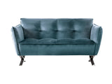 Civellutino Teal Loveseat - Ornate Home