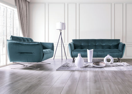 Civellutino Teal Sofa - Ornate Home