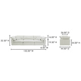 Cla Coastsidey Sand Modular Sofa - Ornate Home