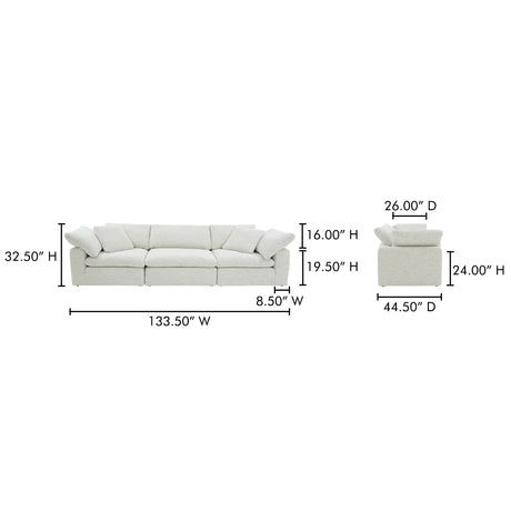 Cla Coastsidey Sand Modular Sofa - Ornate Home