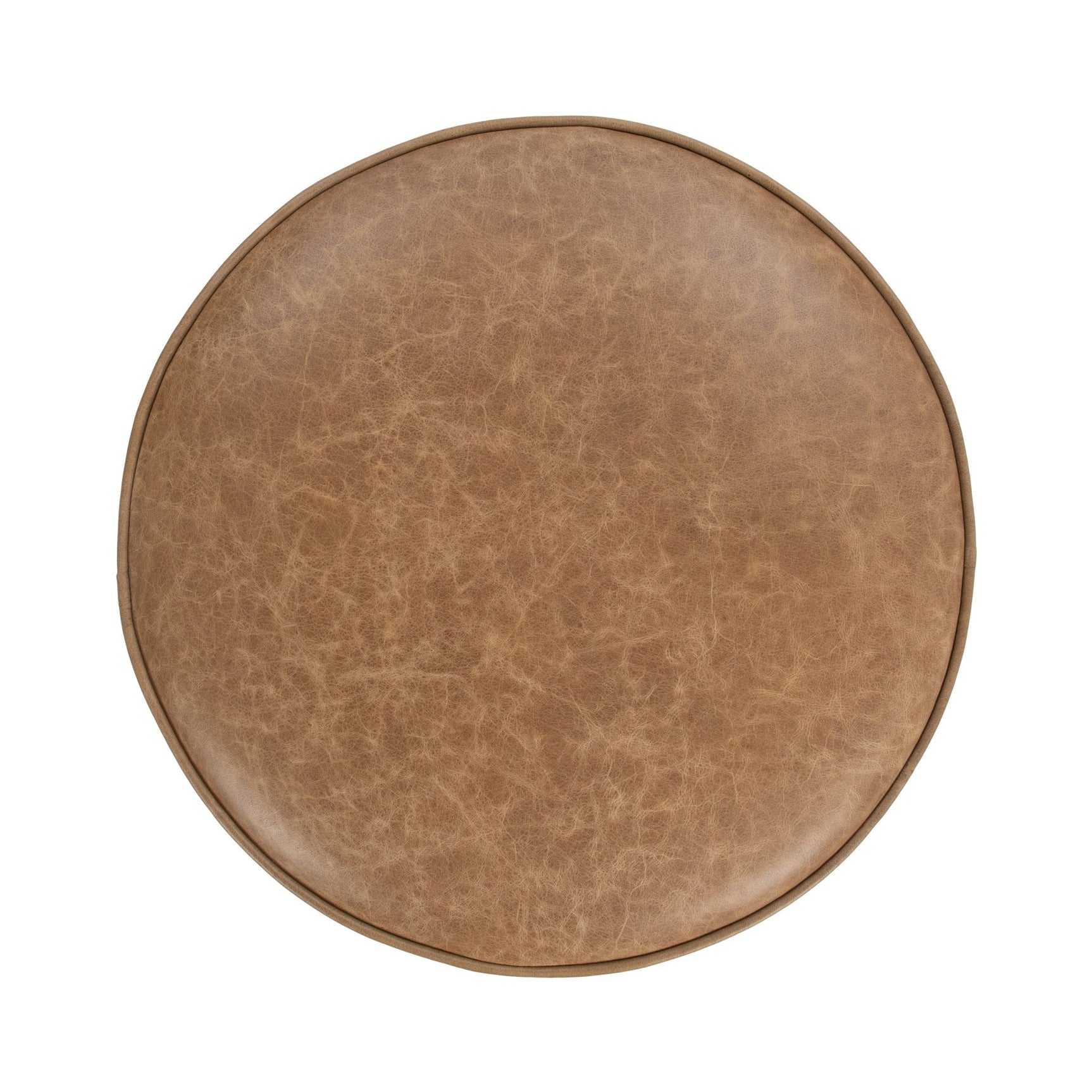 Clair Sedona Brown 20x20 Round Ottoman - Ornate Home