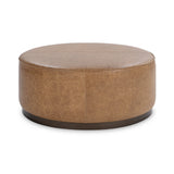 Clair Sedona Brown 40x40 Round Ottoman - Ornate Home