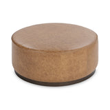 Clair Sedona Brown 40x40 Round Ottoman - Ornate Home
