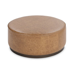 Clair Sedona Brown 40x40 Round Ottoman - Ornate Home