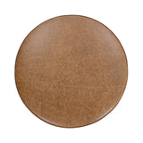 Clair Sedona Brown 40x40 Round Ottoman - Ornate Home