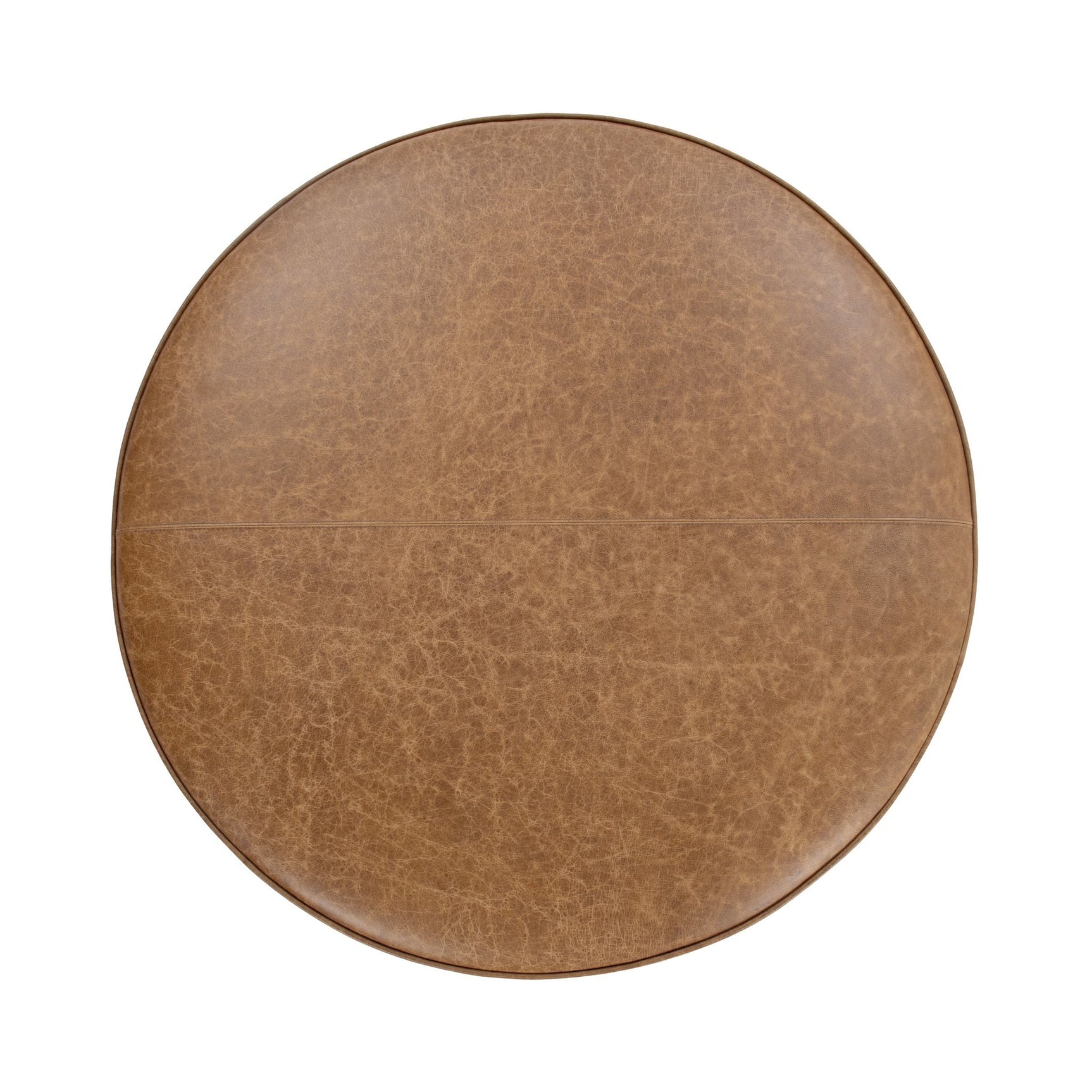 Clair Sedona Brown 40x40 Round Ottoman - Ornate Home