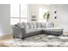 Clairette Court Alloy 2-Piece Sectional with RAF Chaise - Ornate Home