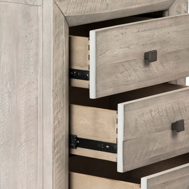 Clancy Light Gray Nightstand - Ornate Home