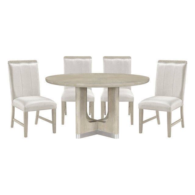 Clara Beige 5pc Dining Set - Ornate Home