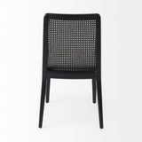 Clara Cream/Black Cane Back Dining Side Chair (Set of 2) - 69350 - Ornate Home