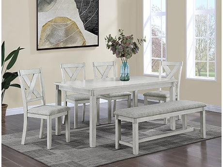 Clara Driftwood 5-Piece Dining Room Set - Ornate Home