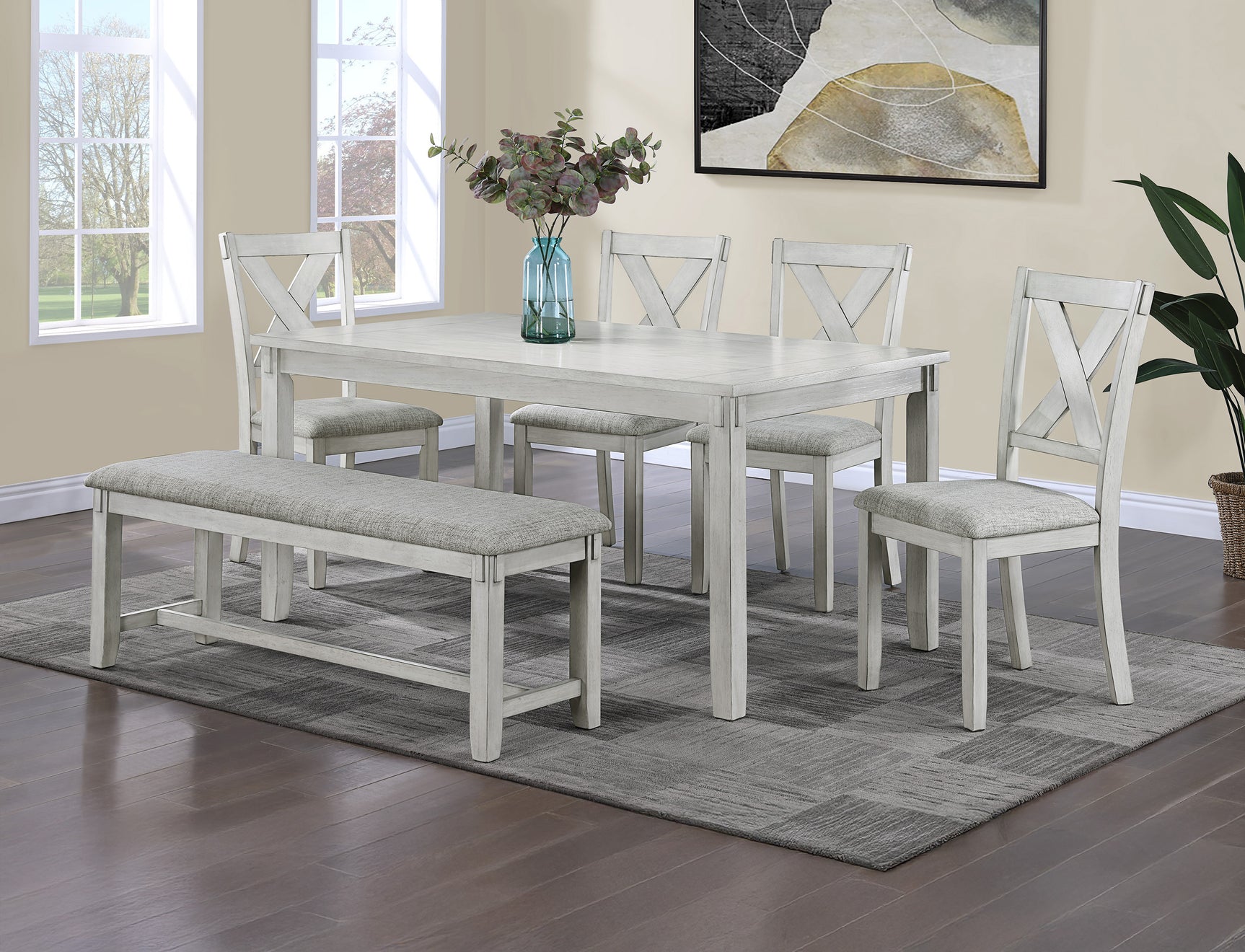 Clara Driftwood Dining Set - Ornate Home