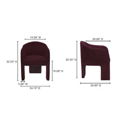Clara Plum Dining Chair - Ornate Home