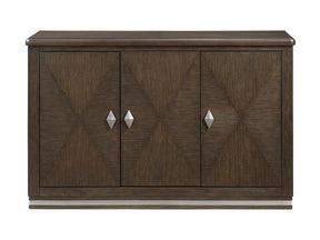 Clara Wire-Brushed Brown Server - Ornate Home