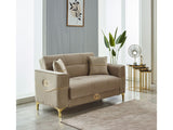Clara Beige 3-pieces (Sofa & Loveseat & Chair) Living Room Set