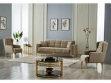 Clara Beige Convertible Sofa
