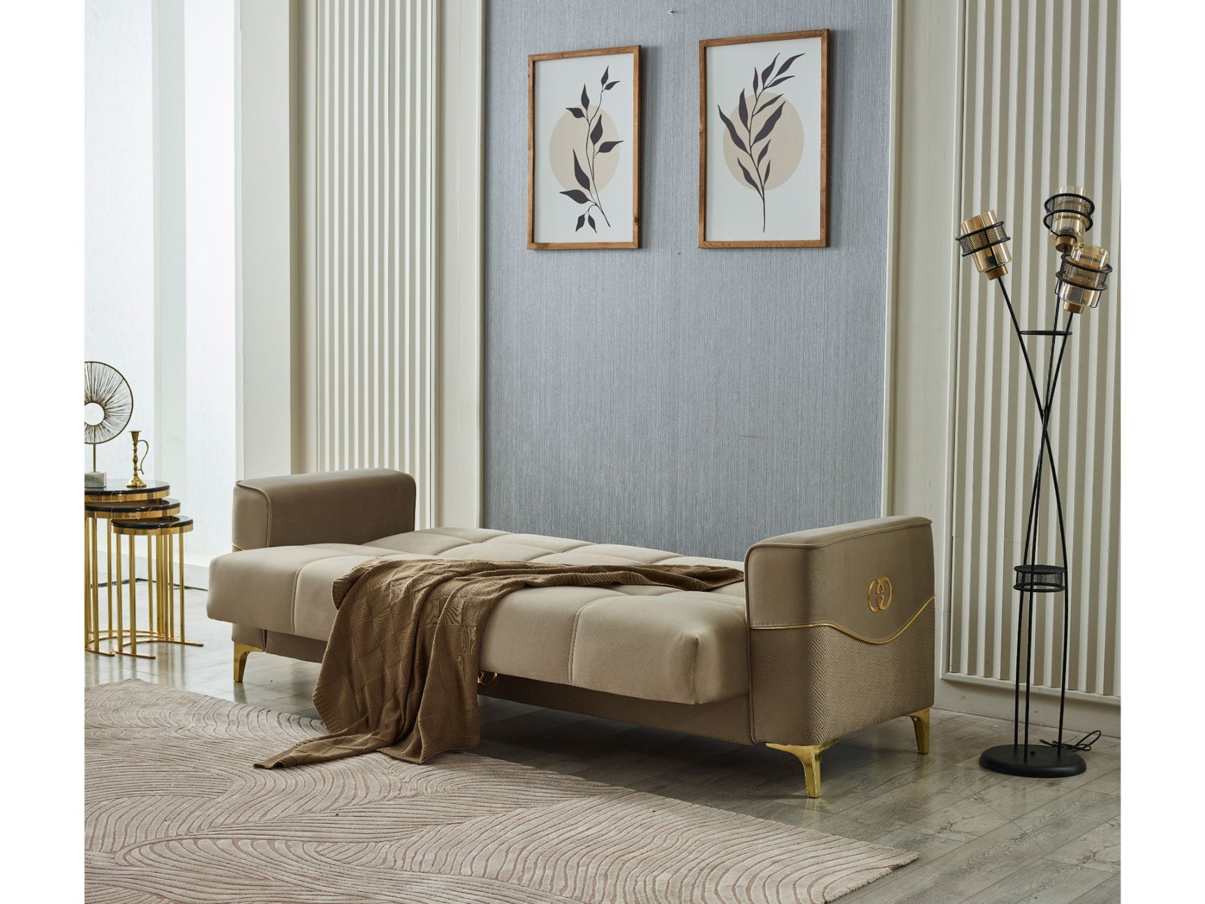 Clara Beige 3-pieces (Sofa & Loveseat & Chair) Living Room Set