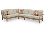 Clare View Beige 4-Piece Outdoor Sectional - Ornate Home