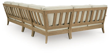 Clare View Beige 4-Piece Outdoor Sectional - Ornate Home