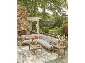 Clare View Beige 4-Piece Outdoor Sectional - Ornate Home