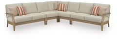 Clare View Beige 5-Piece Outdoor Sectional - Ornate Home