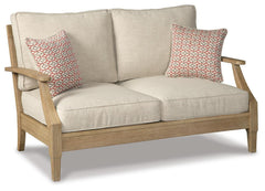 Clare View Beige Outdoor Sofa, Loveseat and 2 Lounge Chairs - Ornate Home