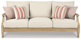 Clare View Beige Outdoor Sofa, Loveseat and Lounge Chair - Ornate Home