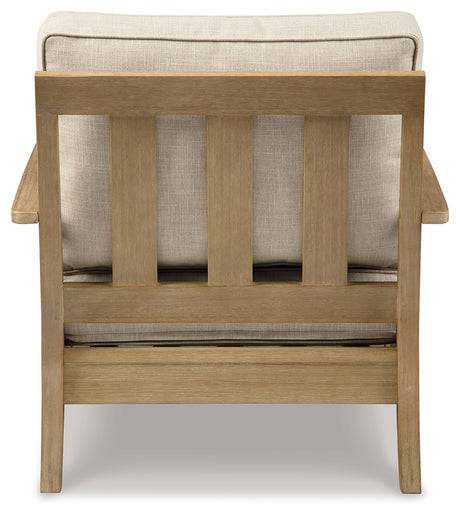 Clare View Beige Outdoor Sofa, Loveseat and Lounge Chair - Ornate Home