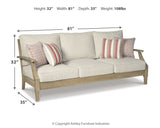 Clare View Beige Outdoor Sofa, Loveseat and Lounge Chair - Ornate Home