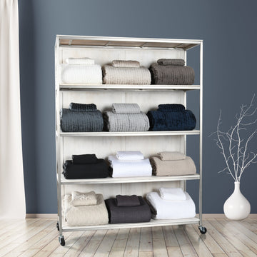 Claremont Gray Rack Silver Rack - Ornate Home