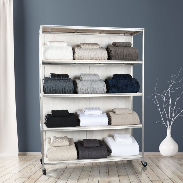 Claremont Gray Rack Silver Rack - Ornate Home
