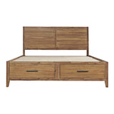 Claremont Light Brown 3-Piece Queen Storage Bedroom Set - Ornate Home