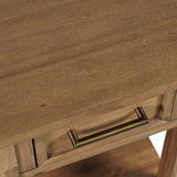 Claremont Light Brown Chairside Table with Power Unit - Ornate Home