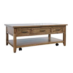 Claremont Light Brown Cocktail Table with Lift Top - Ornate Home