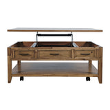 Claremont Light Brown Cocktail Table with Lift Top - Ornate Home