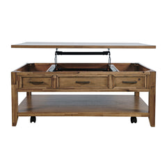 Claremont Light Brown Cocktail Table with Lift Top - Ornate Home