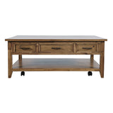 Claremont Light Brown Cocktail Table with Lift Top - Ornate Home