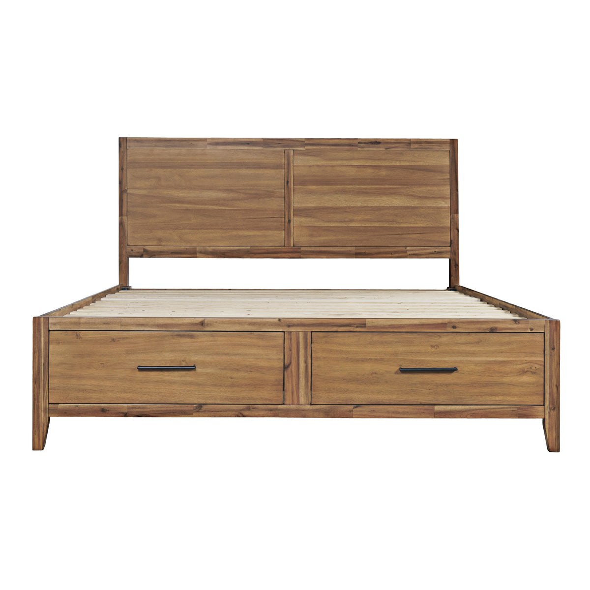 Claremont Light Brown Queen Storage Bed - Ornate Home