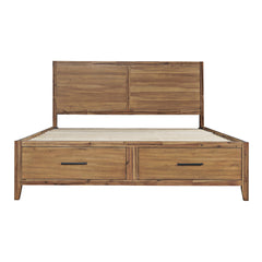 Claremont Light Brown Queen Storage Bed - Ornate Home