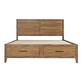 Claremont Light Brown Queen Storage Bed - Ornate Home