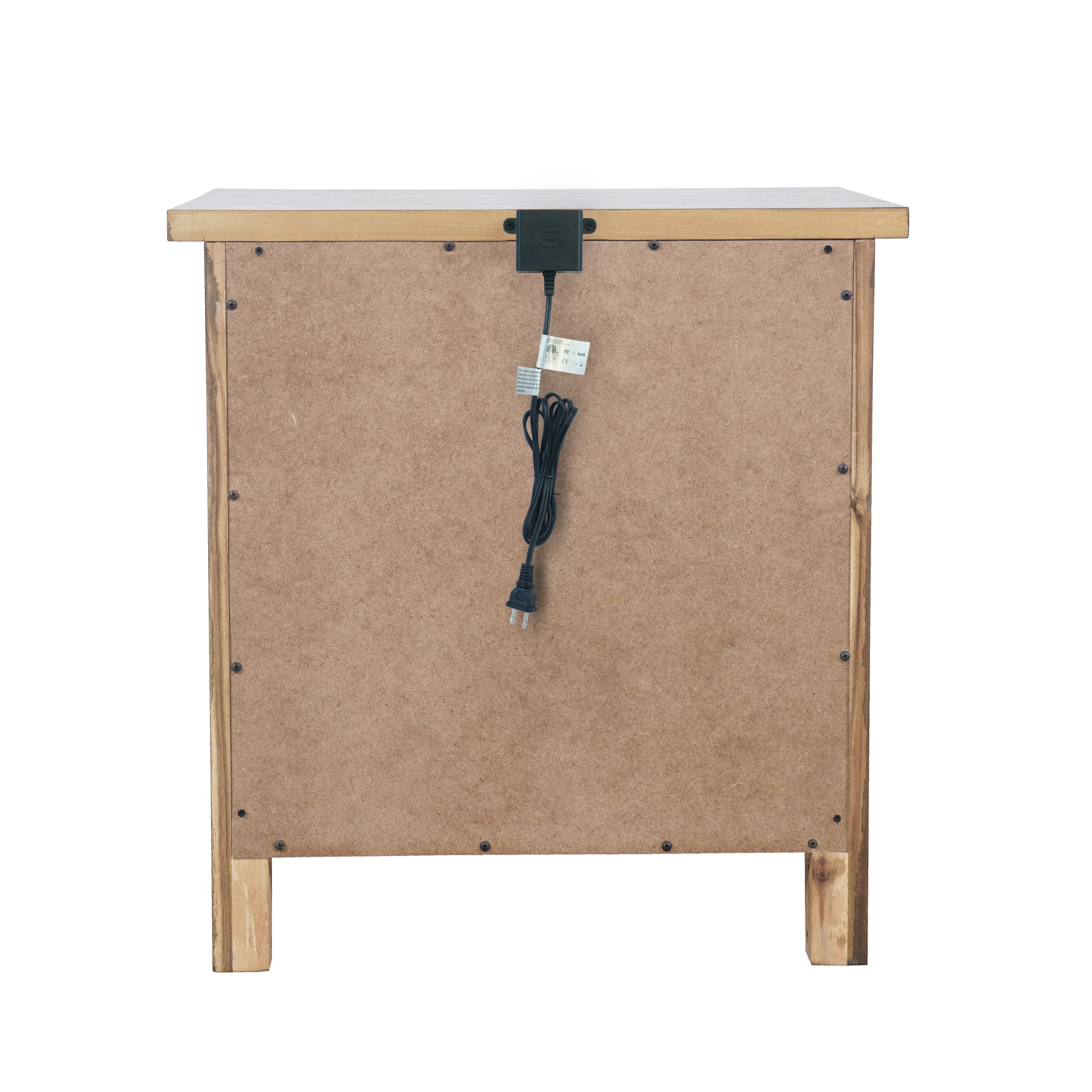 Claremont Light Brown Nightstand with USB Cable - Ornate Home