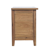Claremont Light Brown Nightstand with USB Cable - Ornate Home