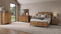 Claremont Light Brown Queen Storage Bed - Ornate Home