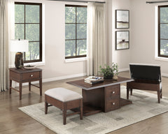 Claremore Brown End Table - Ornate Home