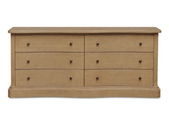 Clarence Natural 6 Drawer Dresser - Ornate Home