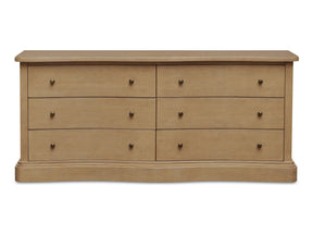 Clarence Natural 6 Drawer Dresser - Ornate Home