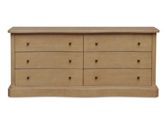 Clarence Natural 6 Drawer Dresser - Ornate Home