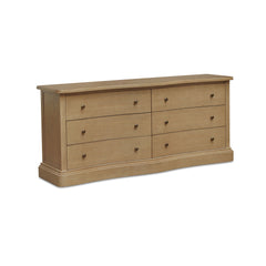 Clarence Natural 6 Drawer Dresser - Ornate Home