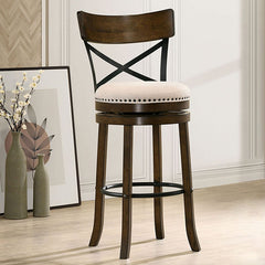 Clarence Oak 29" Swivel Barstool (Set of 2) - Ornate Home