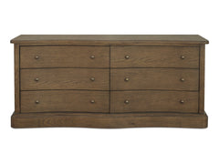 Clarence Warm Brown 6 Drawer Dresser - Ornate Home